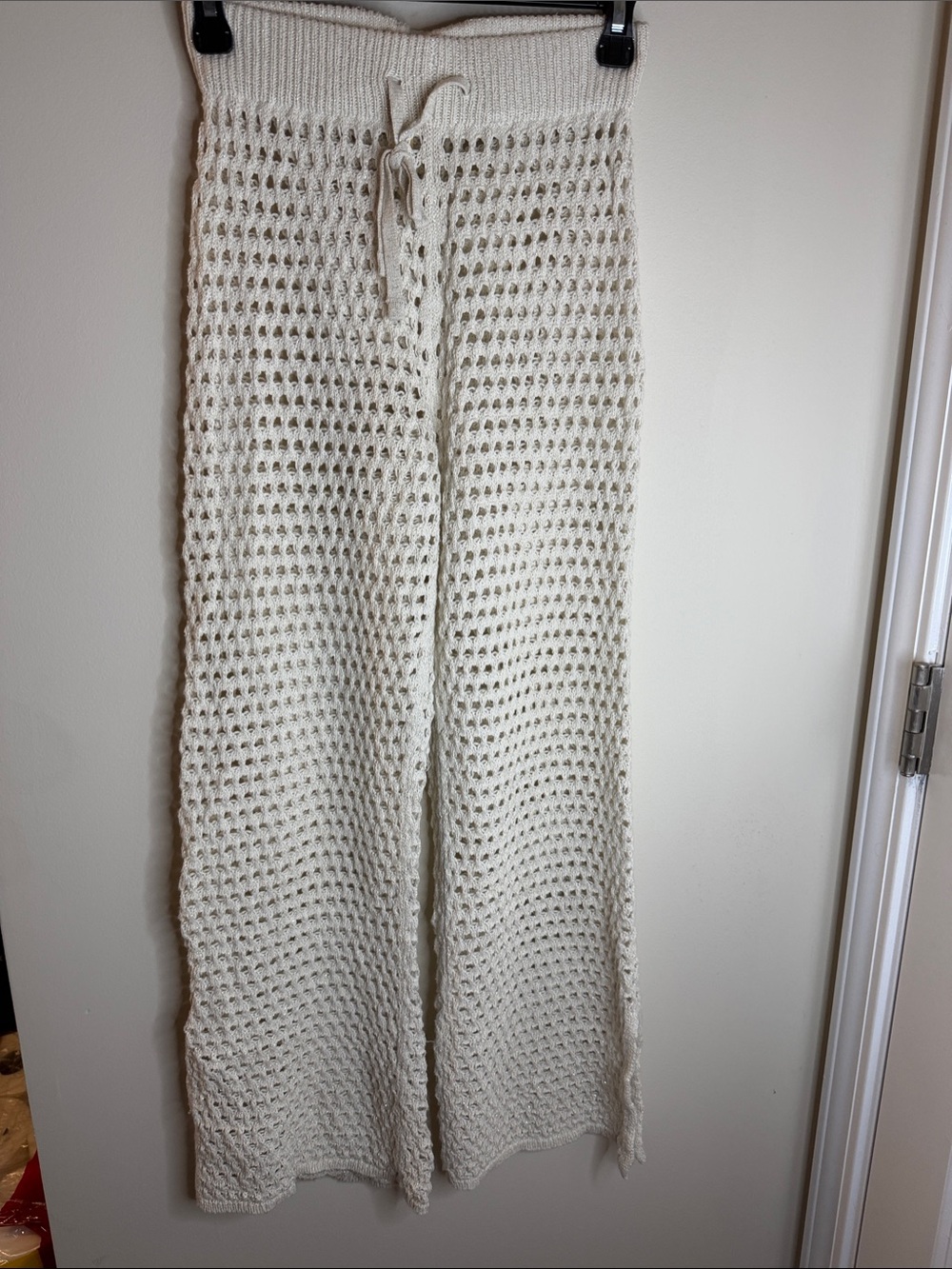 Aerie Crochet Wide-Leg Drawstring Pants/Beach Cover-up
